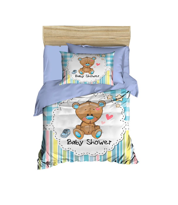 L'essentiel linge de maison Juego de funda nórdica PH173 Lila, Azul y Marrón L'essentiel linge de maison Juego de funda nórdica PH173 Lila, Azul y Marrón